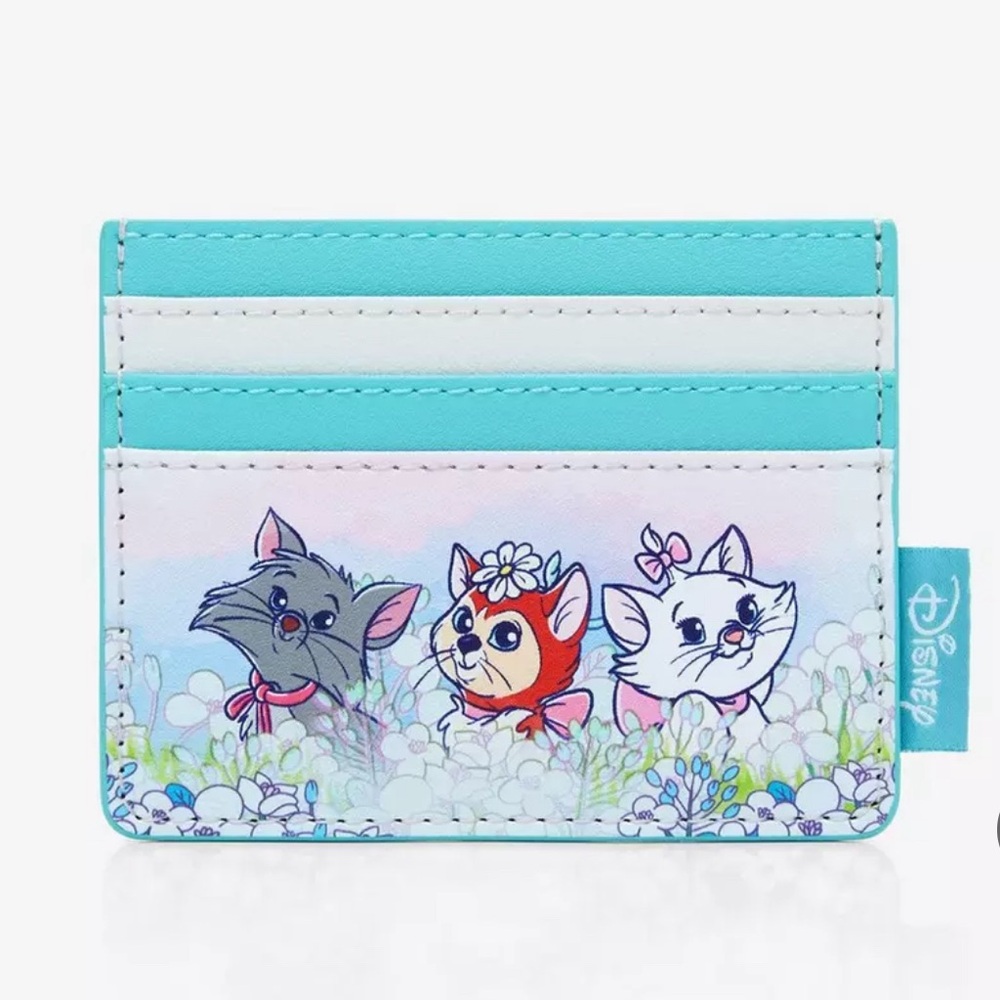 Loungefly Disney Cats Flower Field Cardholder